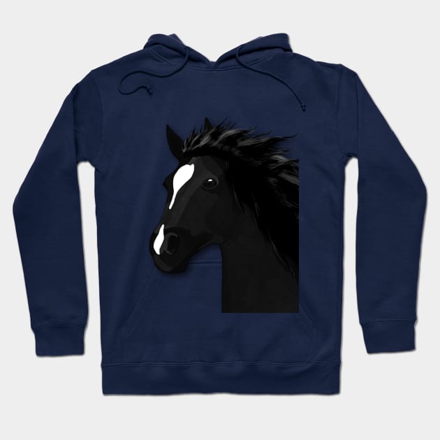 Horse Lovers Galloping Horse Hoodie by KC Morcom aka KCM Gems n Bling aka KCM Inspirations